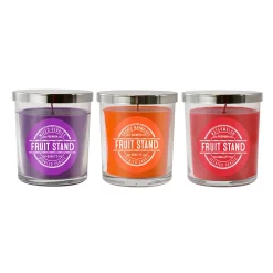LumaBase Fruit Stand Collection Scented Candles (Set Of 3)