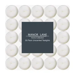 Manor Lane White Tealight 50-piece Set