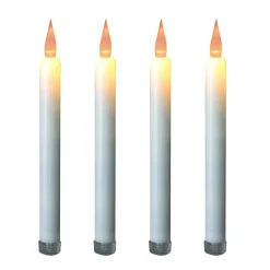 LumaBase LED Taper Candle 4-piece Set