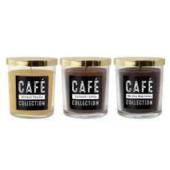 LumaBase Café Collection Scented Candles - Set Of 3