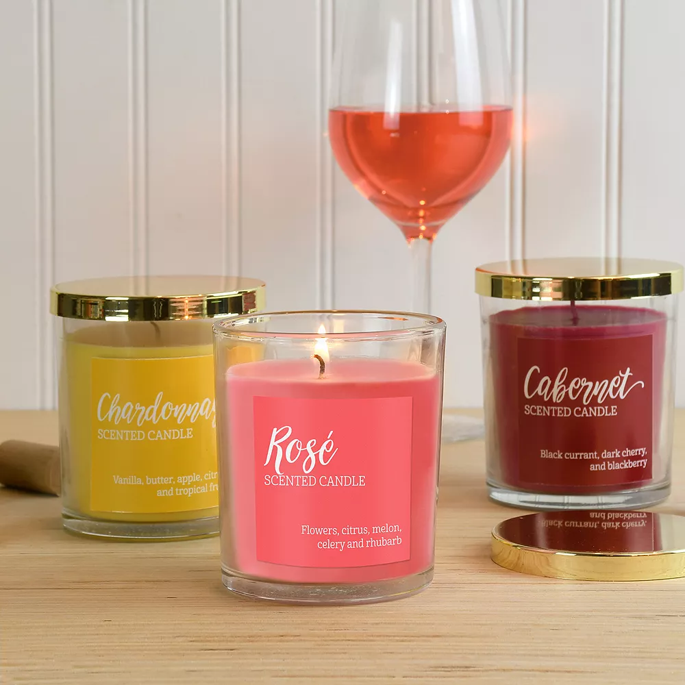 LumaBase Wine Collection Scented Candles (Set Of 3) - Image 4