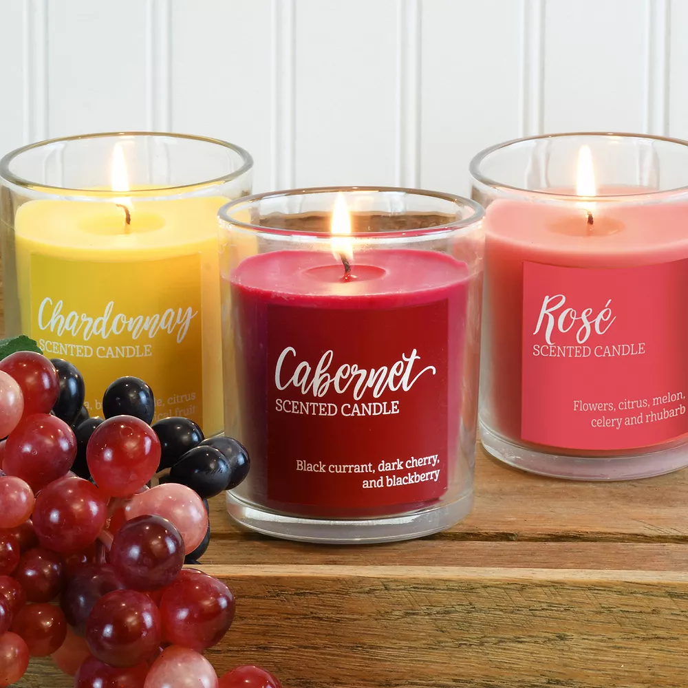 LumaBase Wine Collection Scented Candles (Set Of 3) - Image 5