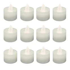 LumaBase Warm White LED Tealight Candle 12-piece Set