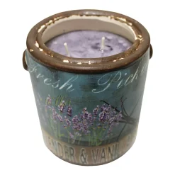 A Cheerful Giver Farm Fresh Ceramic Jar Candle - Lavender/Vanilla Bean