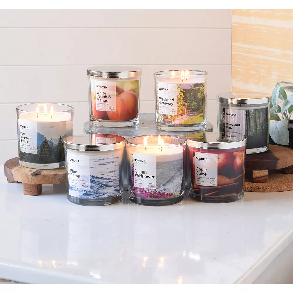 Sonoma Goods For Life® Weekend Getaway 14-oz. 3-Wick Candle Jar - Image 3