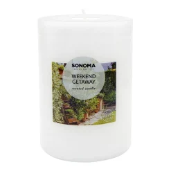 Sonoma Goods For Life® 3" X 4" Weekend Getaway Pillar Candle