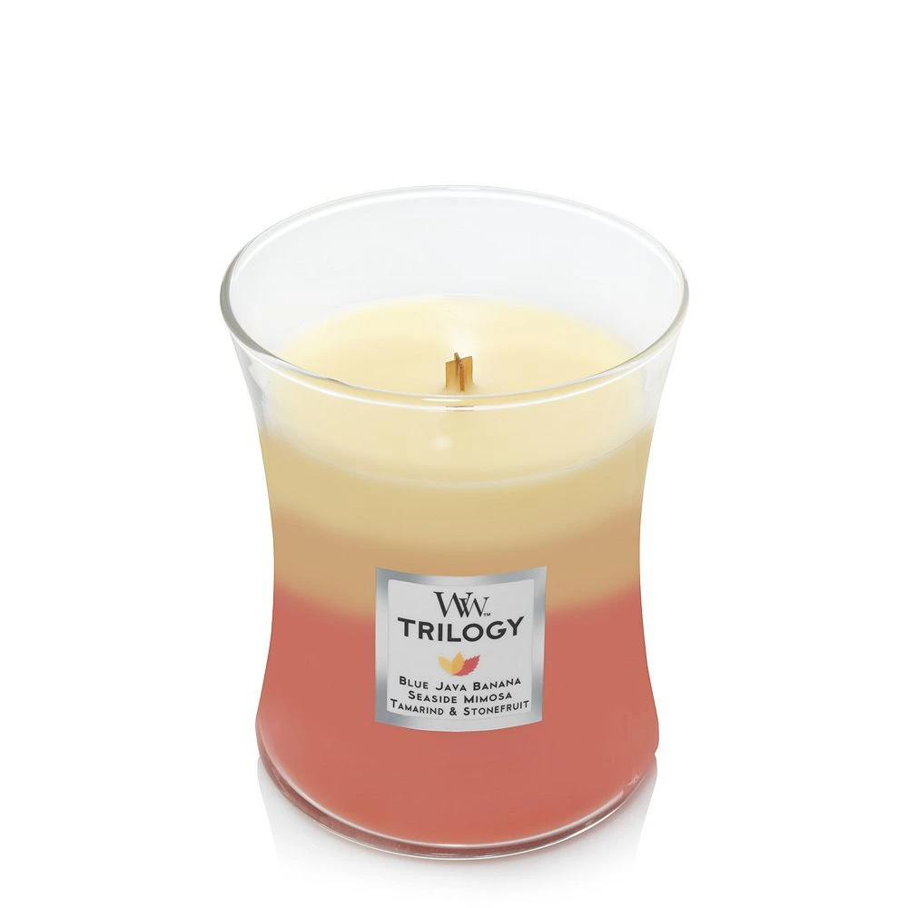 WoodWick Tropical Sunrise Trilogy - Medium Hourglass Candle - Image 2
