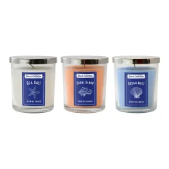 LumaBase 10-oz. Beach Scented Candle Collection 3-piece Set