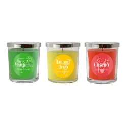 LumaBase Cocktail Scented Candle Collection 10-oz. 3-piece Set