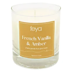 Feya Candle Co. French Vanilla & Amber 6.5-oz. Soy Candle