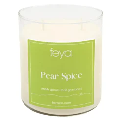 Feya Candle Pear Spice 20-oz. Soy Candle