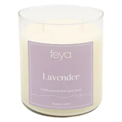 Feya Candle Lavender 20-oz. Soy Candle