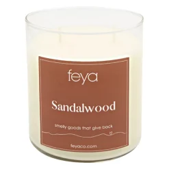 Feya Candle Sandalwood 20-oz. Soy Candle