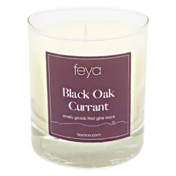 Feya Candle Black Oak Currant 6.5-oz. Soy Candle
