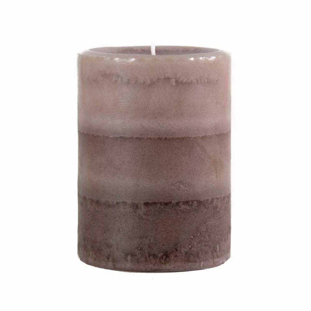 Pier 1 Vintage Linens Layered 3x4 Pillar Candle 3 Pier 1 Vintage Linens Layered 3x4 Pillar Candle