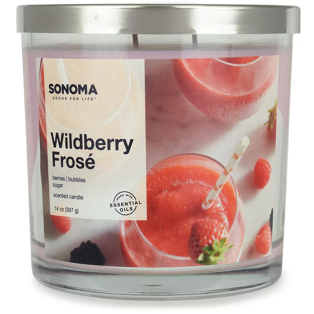 Sonoma Goods For Life® Wildberry Frosé 14-oz. Candle Jar