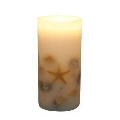 Sonoma Goods For Life® LED Seashell Embedded Pillar Candle