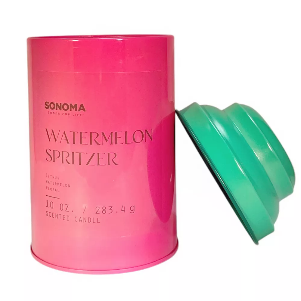 Sonoma Goods For Life® Tin Drink Collection Lavender Watermelon Spritzer 10-oz. Candle Jar - Image 2