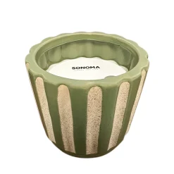 Sonoma Goods For Life® 30-oz. Fresh Bamboo Scent Textured Candle Jar