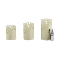 Lavish Home LED Vanilla Scented Flameless Candle With Remote