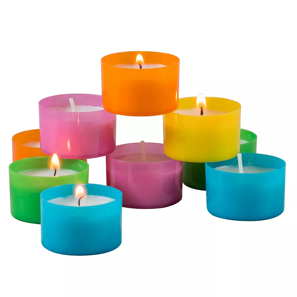 Stonebriar Collection Unscented Long-Burning Tealight Candles 96-Piece Set - Image 4