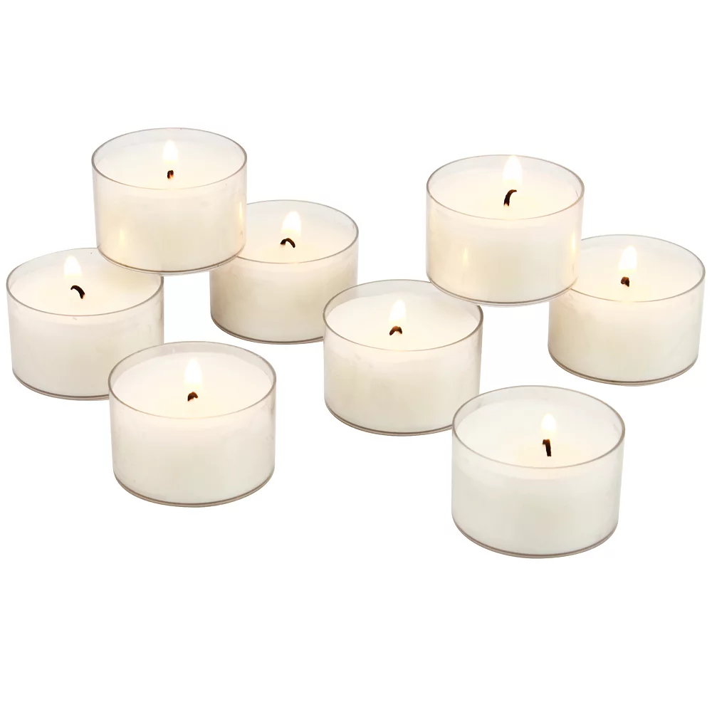 Stonebriar Collection Unscented Smokeless Long-Burning Tea Light Candles 48-piece Set - Image 4
