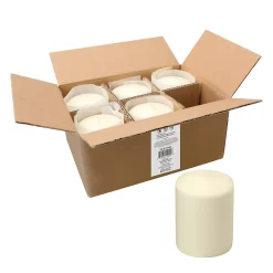 Stonebriar Collection Tall Long-Burning Unscented Pillar Candles 6-piece Set