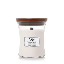 WoodWick Sheer Tuberose 9.7-oz. Hourglass Candle Jar