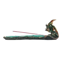 F.C Design FC Design 13"W Green Dragon Incense Burner Sticks Holder