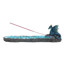 F.C Design FC Design 9.75" Long Blue Dragon Incense Burner Statue Fantasy Decoration Figurine