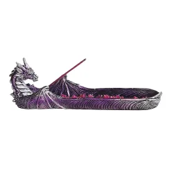 F.C Design FC Design 10.75"W Purple Dragon Incense Burner Sticks Holder