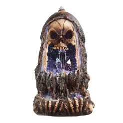 F.C Design FC Design 6.75"H Grim Reaper Backflow Incense Burner With LED Light Skull Incense Holder