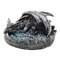 F.C Design FC Design 4.25"W Silver Dragon Incense Burner Sticks Holder