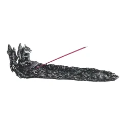 F.C Design FC Design 10.75"W Silver Dragon Incense Burner Sticks Holder