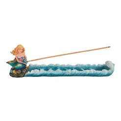 F.C Design FC Design 11.75"W Turquoise Mermaid Incense Burner Incense Sticks Holder Fantasy Decoration Figurine