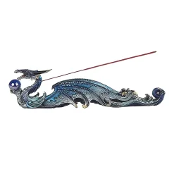 F.C Design FC Design 12"W Blue Dragon Incense Burner Sticks Holder